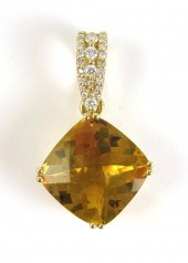 CITRINE, DIAMOND AND FOURTEEN
