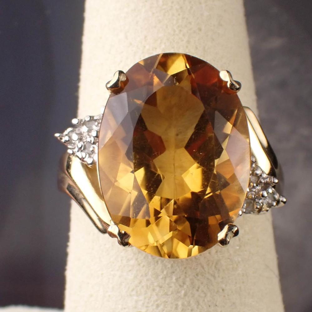 CITRINE, DIAMOND AND TWO-TONE