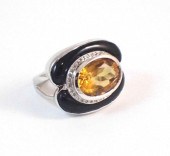 CITRINE, DIAMOND, BLACK ONYX A