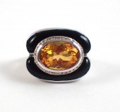 CITRINE, DIAMOND, BLACK ONYX A