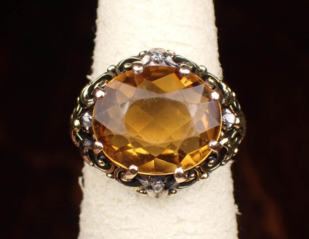 CITRINE QUARTZ SOLITAIRE