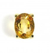 CITRINE SOLITAIRE SLIDER PENDA