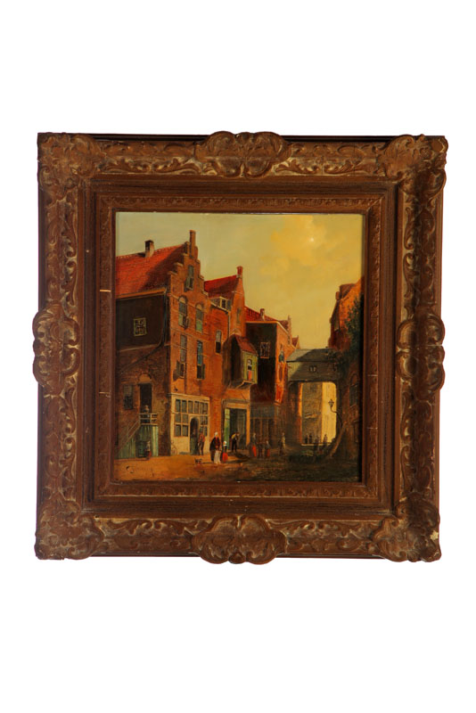 CITY VIEW WITH FIGURES (EUROPEAN 