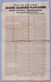 CIVIL WAR BROADSIDE. LEASING A