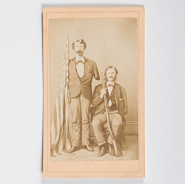 Civil War CDV of Two Amputees One