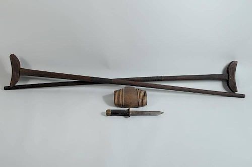 CIVIL WAR CONFEDERATE WOOD CANTEEN,