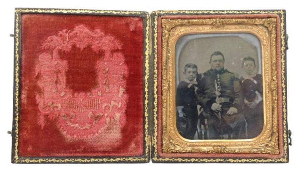 CIVIL WAR DAGUERREOTYPE SOLDIER &