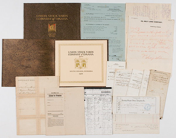 Civil War Documents Union Stock