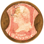 CIVIL WAR ENCASED POSTAGE STAM