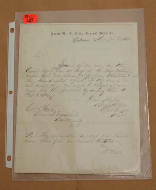 [Civil War Ephemera] Group of