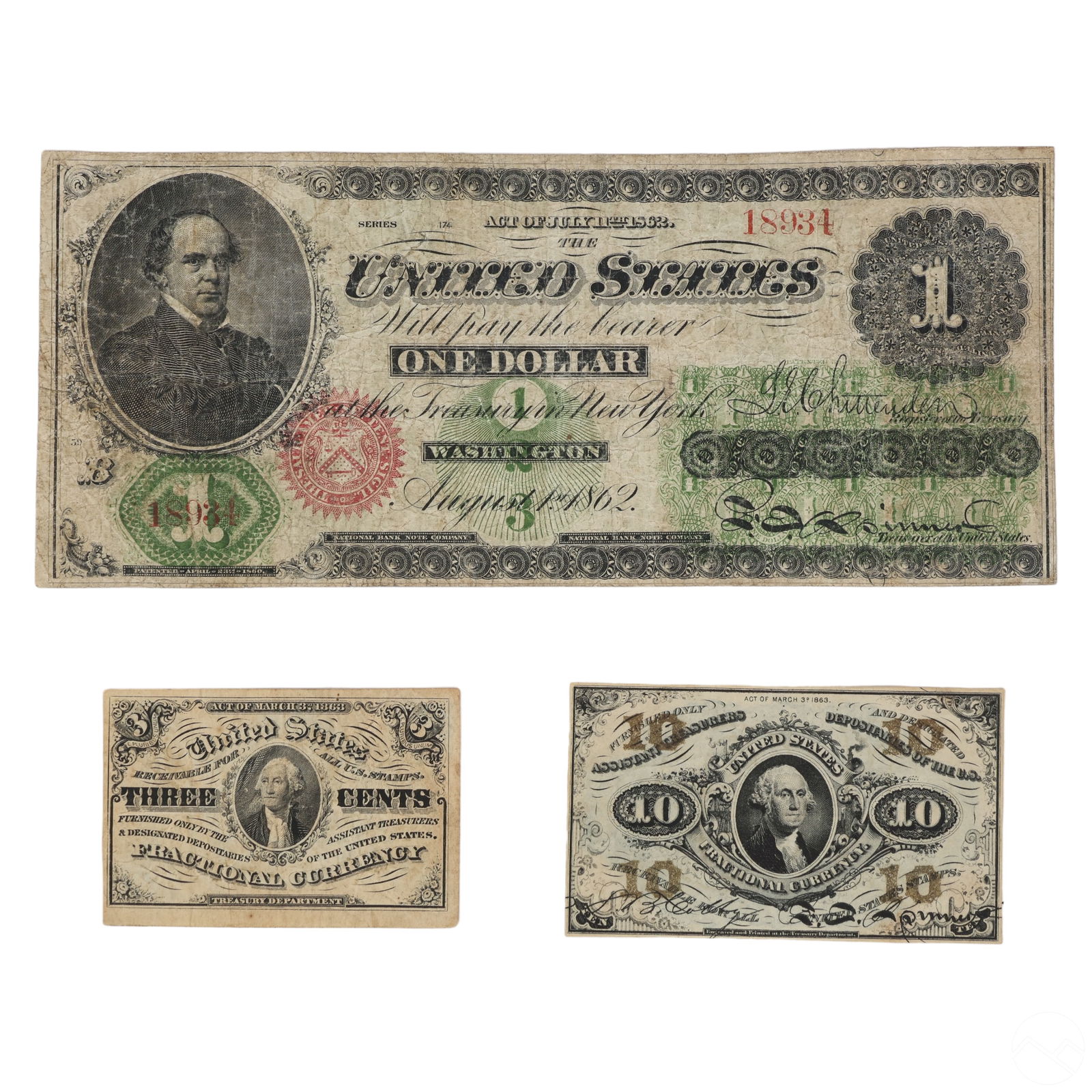 CIVIL WAR ERA BANK NOTE TENDER &