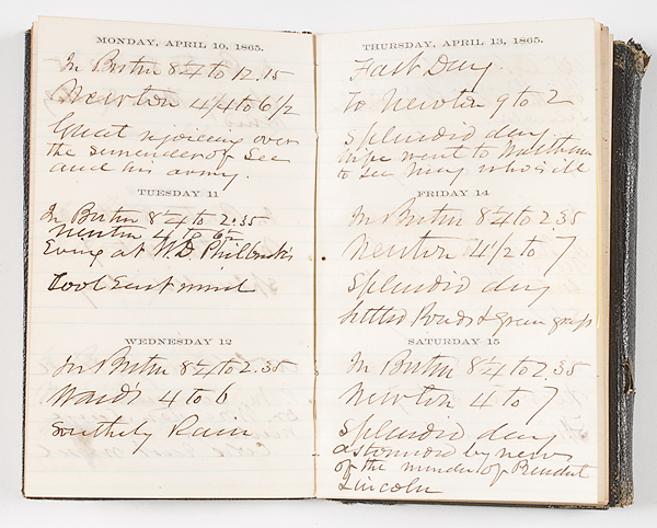 Civil War-Era Diary Containing