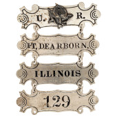 CIVIL WAR ERA ENGRAVED SILVER