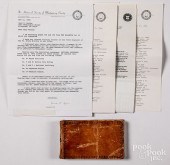 CIVIL WAR ERA MUSTER ROLL MANU