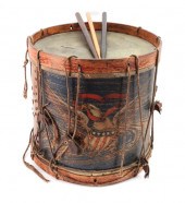 CIVIL WAR-ERA PAINTED SNARE DR
