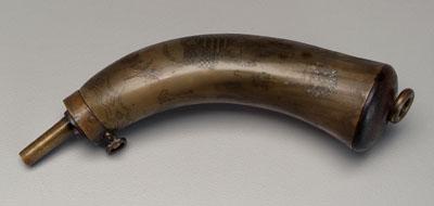 Civil War era powder horn, brass