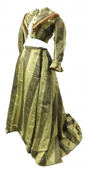 CIVIL WAR ERA STRIPED SILK BAL