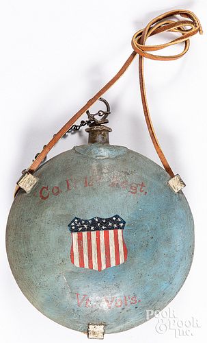 CIVIL WAR ERA TIN CANTEEN , 19TH