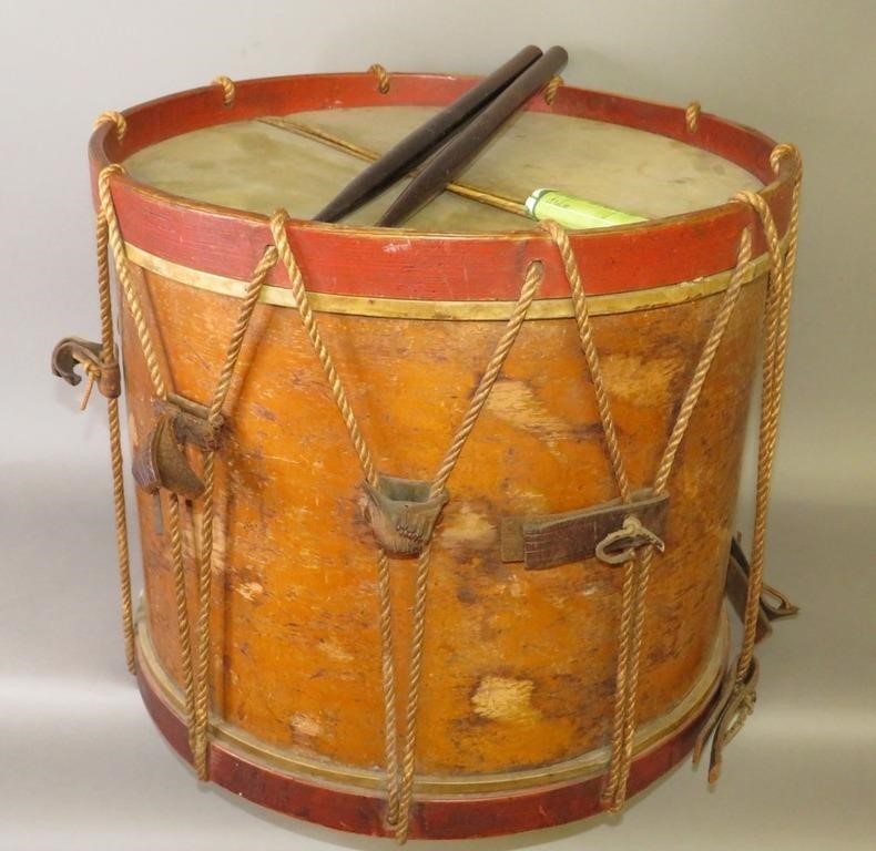 CIVIL WAR ERA WOODEN DRUMca.