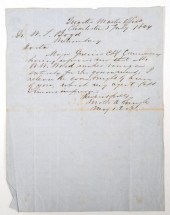 CIVIL WAR LETTER DISCUSSING VI