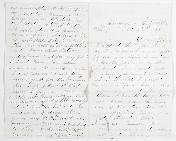 [Civil War - Manuscripts] J. Culver