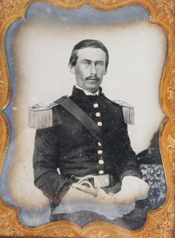 CIVIL WAR OFFICER HALF-PLATE