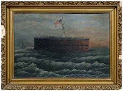 Civil War painting, Fort Sumter