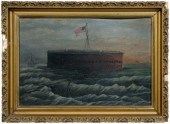 Civil War painting, Fort Sumte