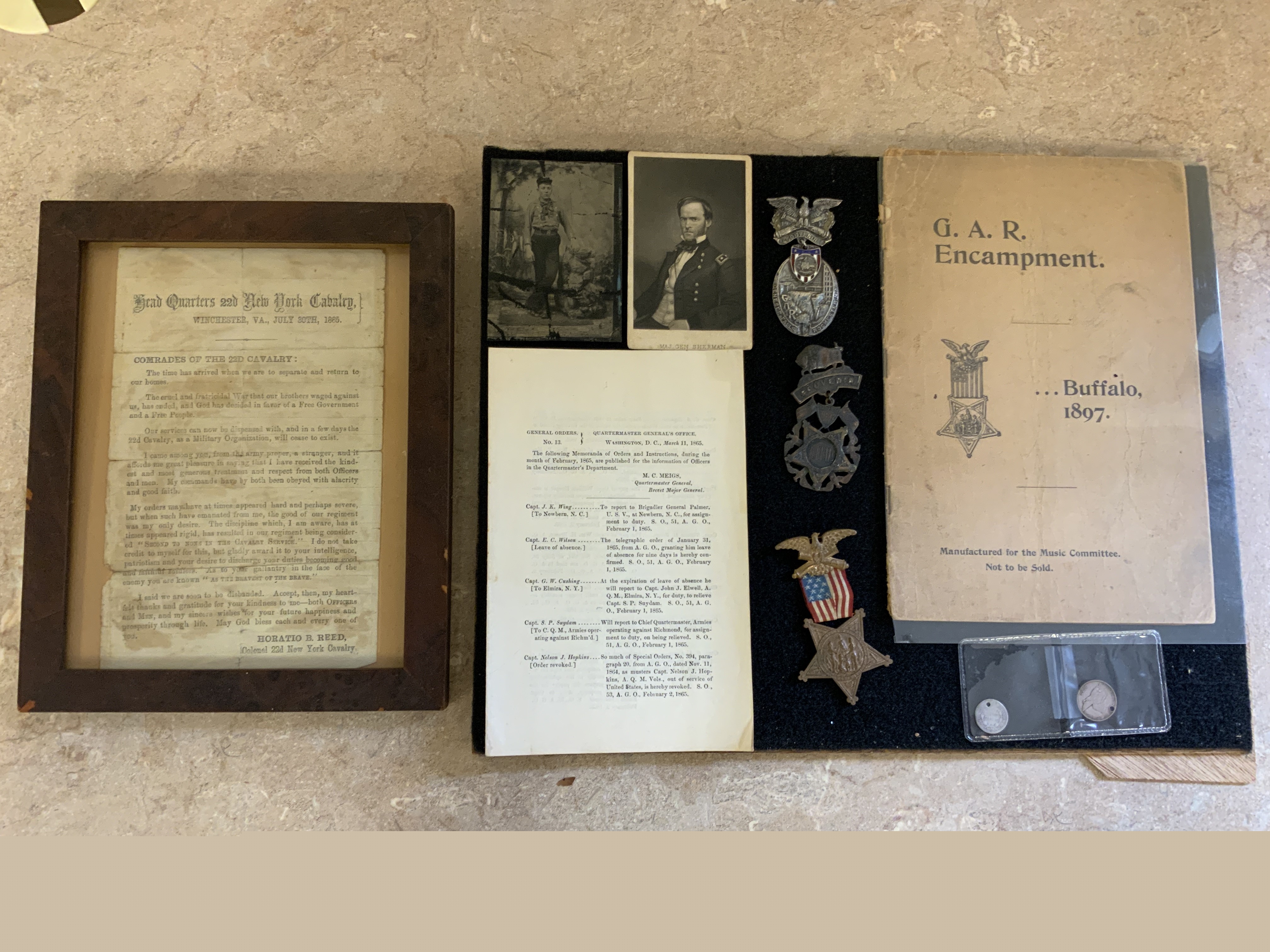 CIVIL WAR PROCLAMATION & G.A.R.
