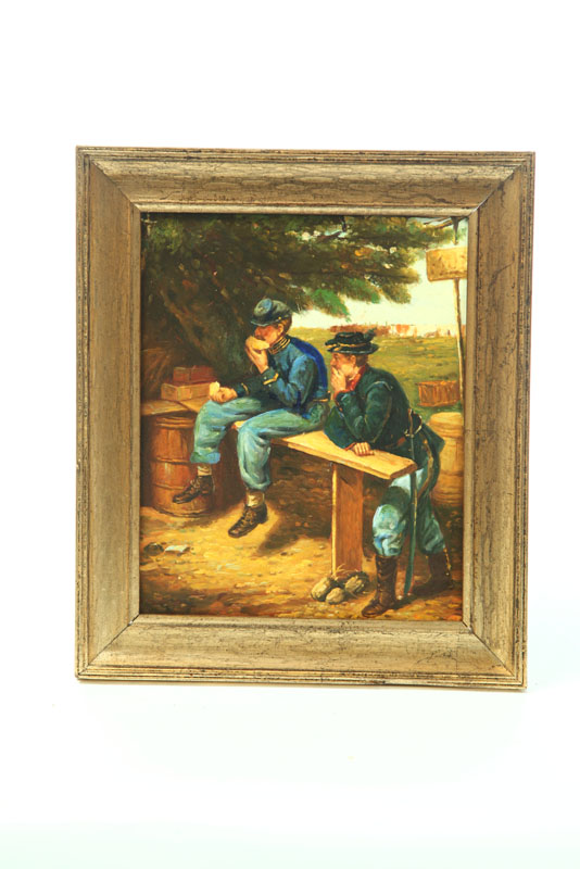 CIVIL WAR SCENE (AMERICAN SCHOOL 