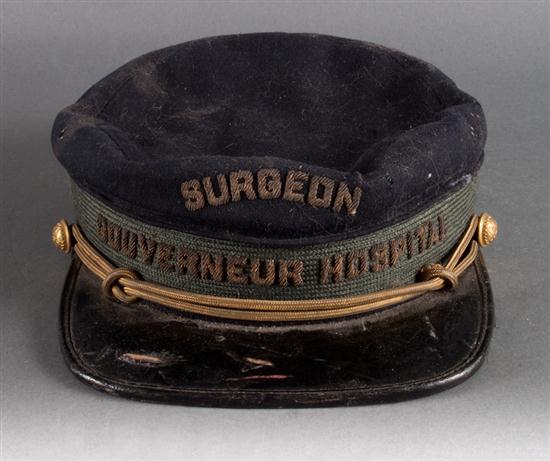 Civil War surgeon's cap from the