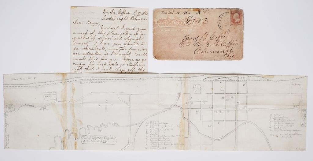 CIVIL WAR UNION SOLDIER DRAWN MAP