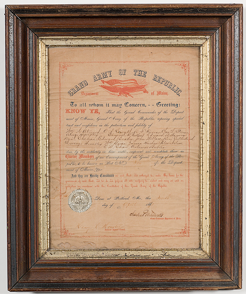 [Civil War - Veterans] GAR Document