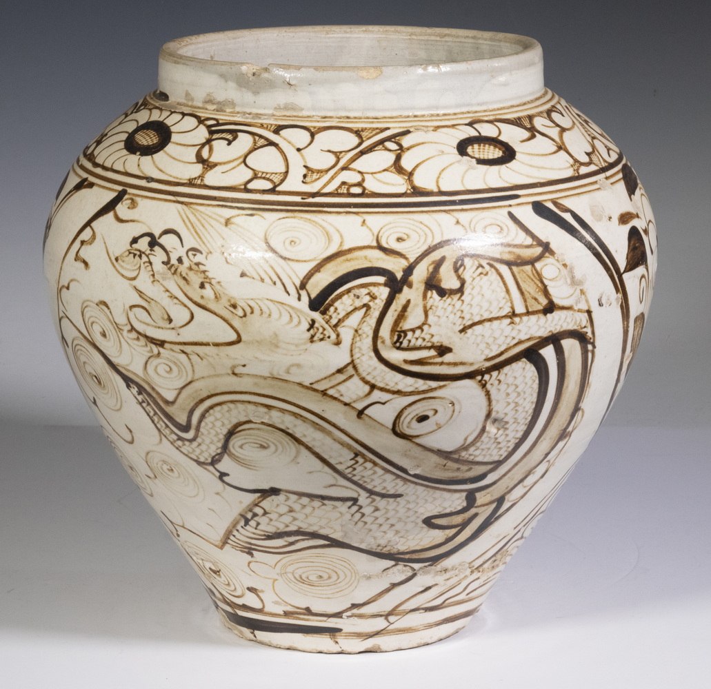 CIZHOU PAINTED 'DRAGON AND PHOENIX'
