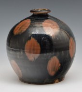 CIZHOU RUSSET SPLASHED BLACK T