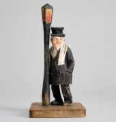 C.J. TRYGG MAN & LAMP POSTA ca