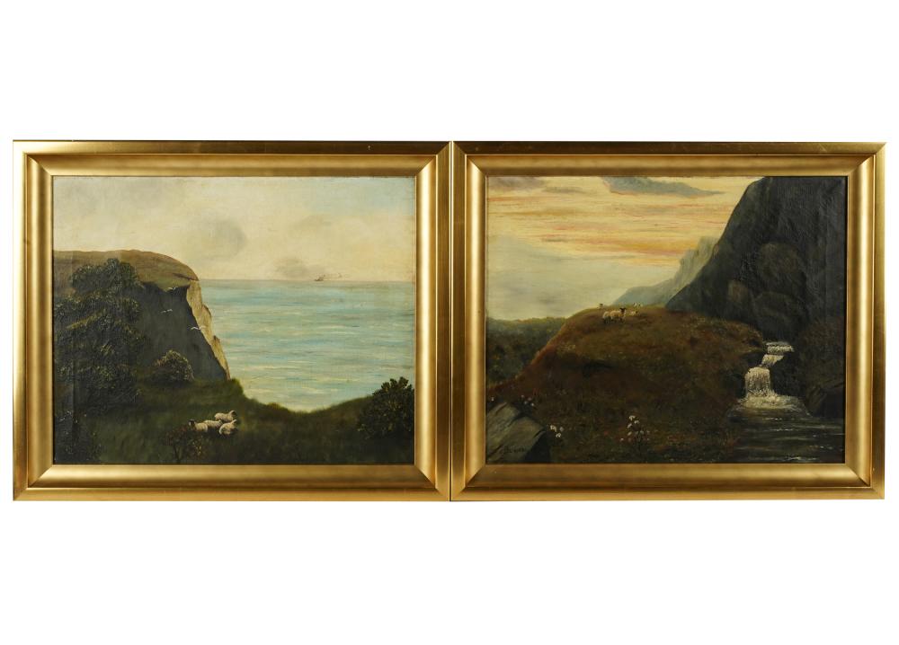 C.L. LEIGH: TWO LANDSCAPESeach