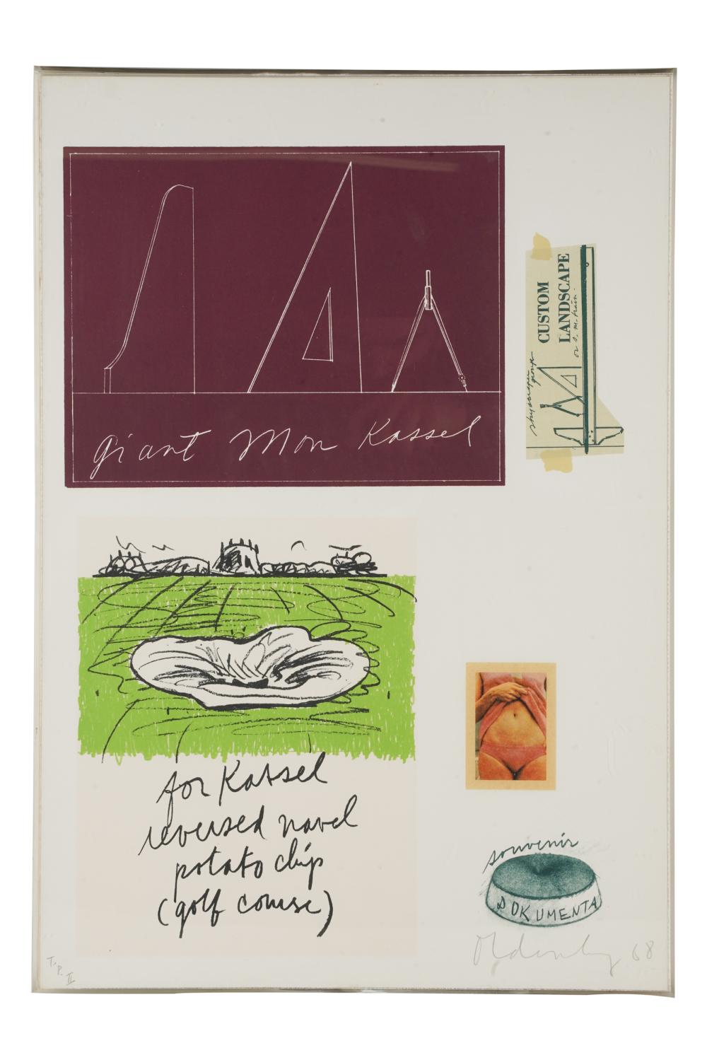 CLAES OLDENBURG (B. 1929): "NOTES