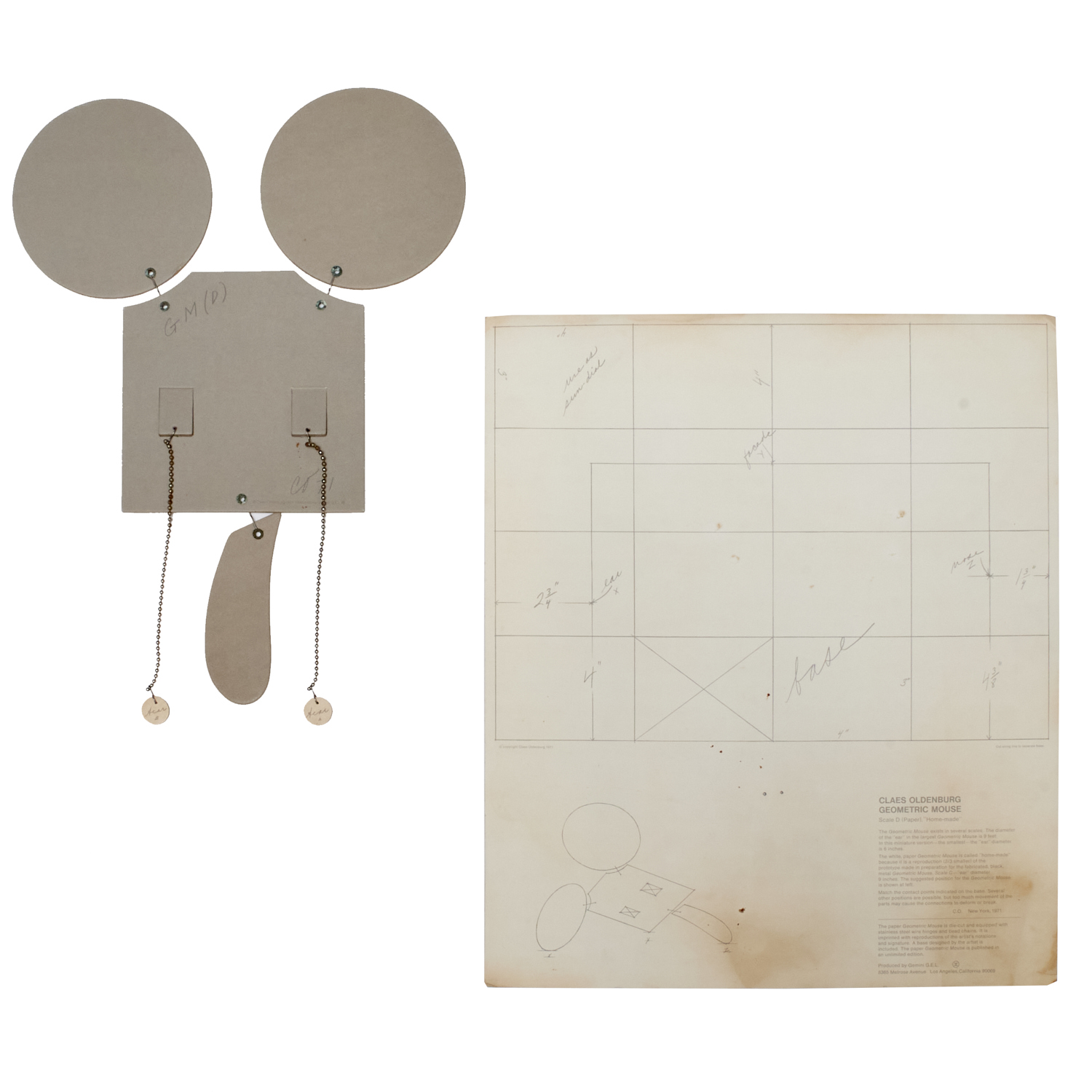 CLAES OLDENBURG, GEOMETRIC MOUSE