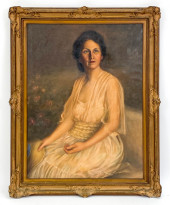 CLAIRE MARDEN 19TH C. OIL ON C