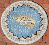 CLAIRE MURRAY HOOKED RUG, "FIS