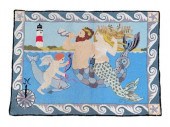 CLAIRE MURRAY HOOKED RUG "MERM