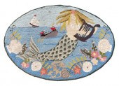 CLAIRE MURRAY OVAL HOOKED RUG