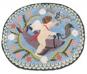 CLAIRE MURRAY OVAL HOOKED RUG