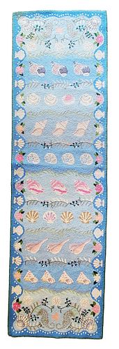 CLAIRE MURRAY SHELL HOOKED RUG