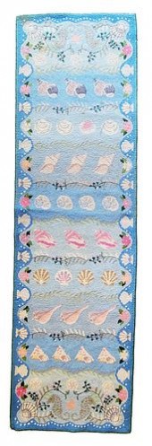 CLAIRE MURRAY SHELL HOOKED RUG