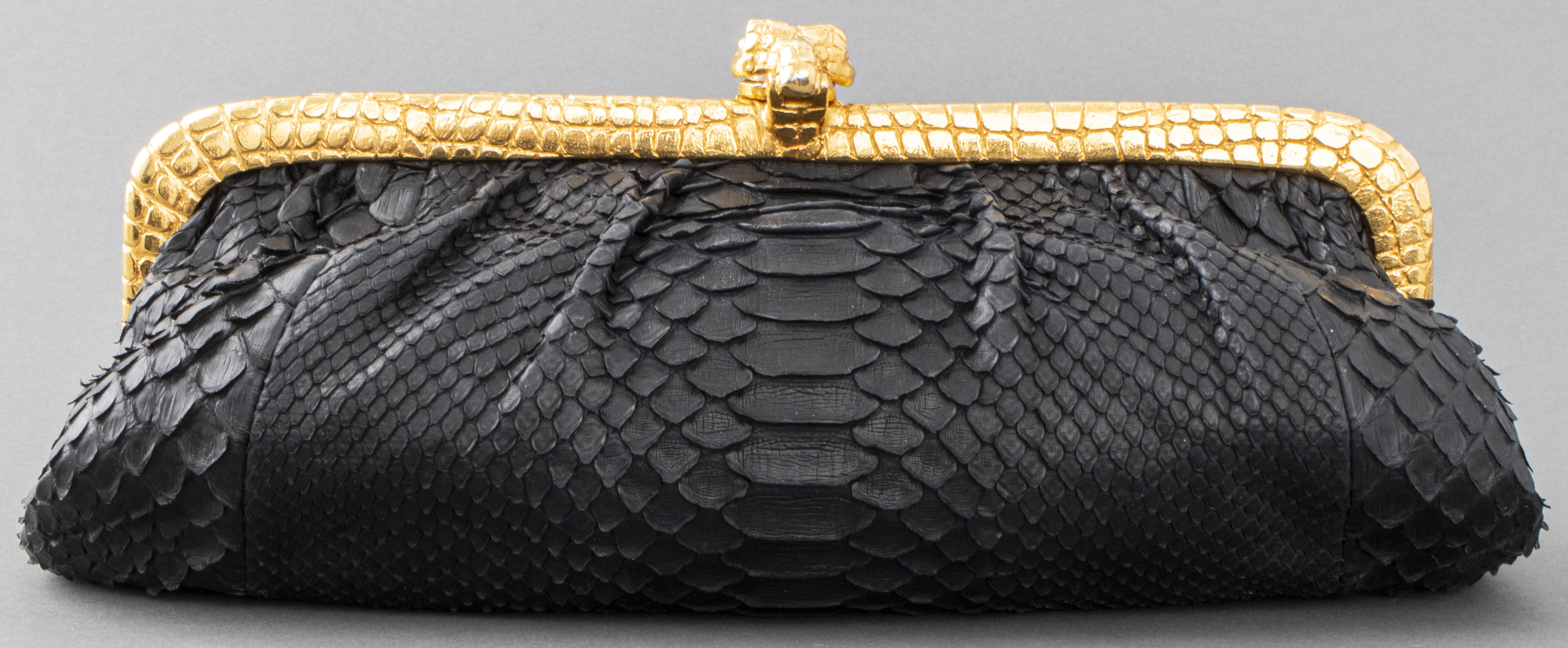 CLARA KASAVINA BLACK SNAKE PRINT