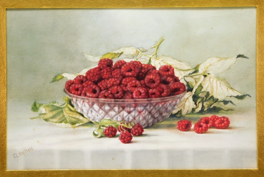CLARA MAXFIELD RASPBERRY STILL LIFE