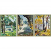 CLARA STROUD, (3) LARGE WATERC