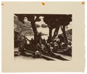 CLARE LEIGHTON (1898-1989), "T